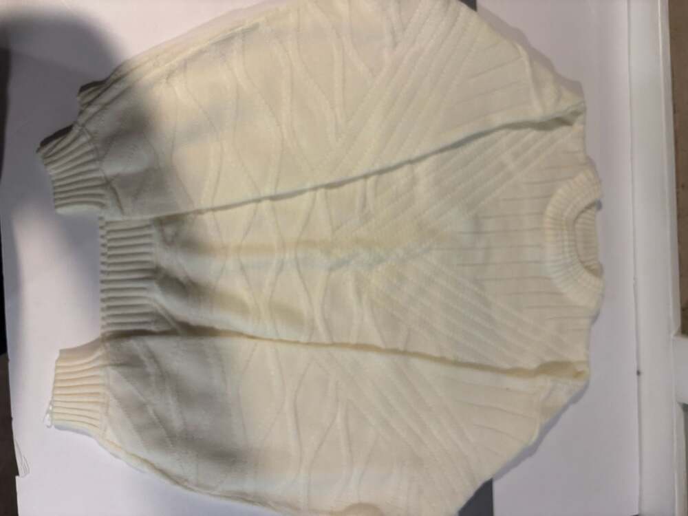 Street Closed Men's Vintage Cream Textured Jacquard Pullover Sweater